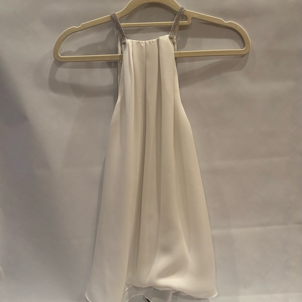Halston Heritage Embellished Halter Top